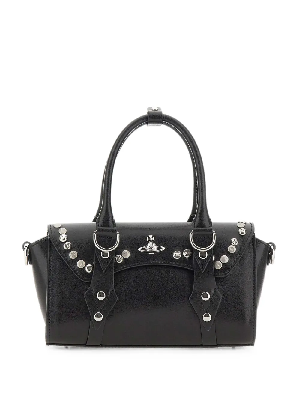 Vivienne Westwood Bettina Mini studded tote bag - Nero