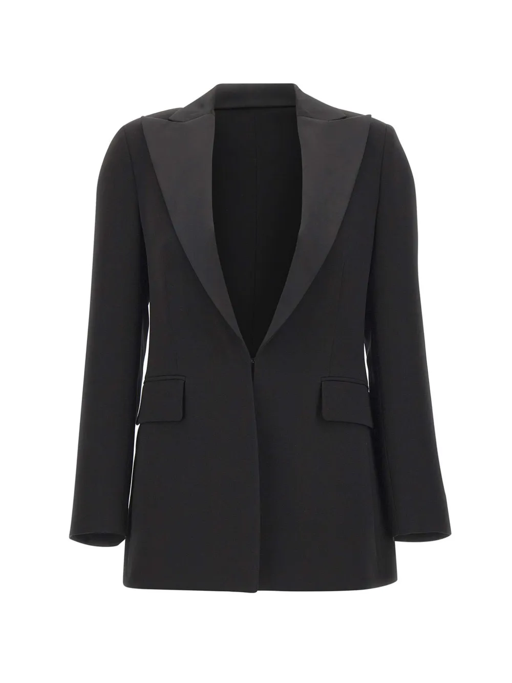 Eleventy silk tuxedo blazer - Schwarz