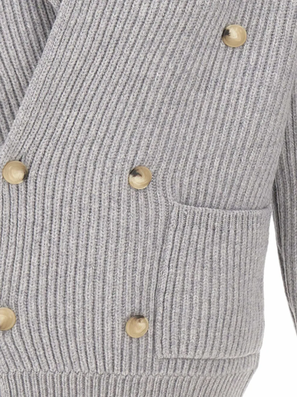 Gran Sasso Vest met dubbele rij knopen Grijs