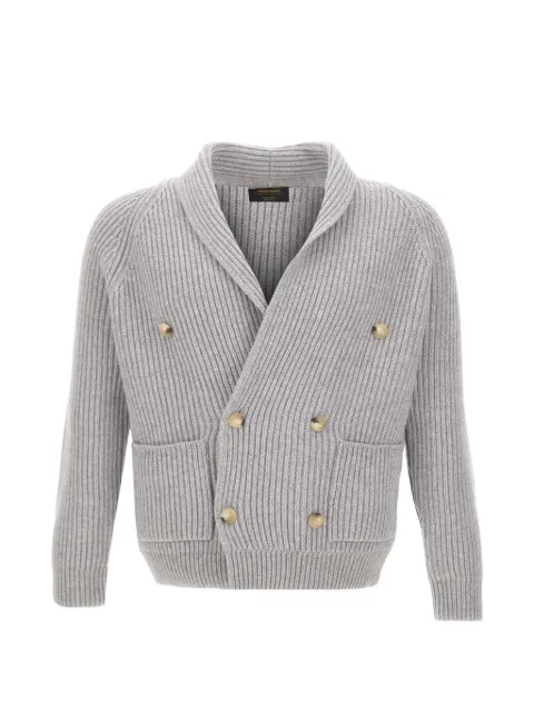 Gran Sasso double-breasted ribbed-knit cardigan