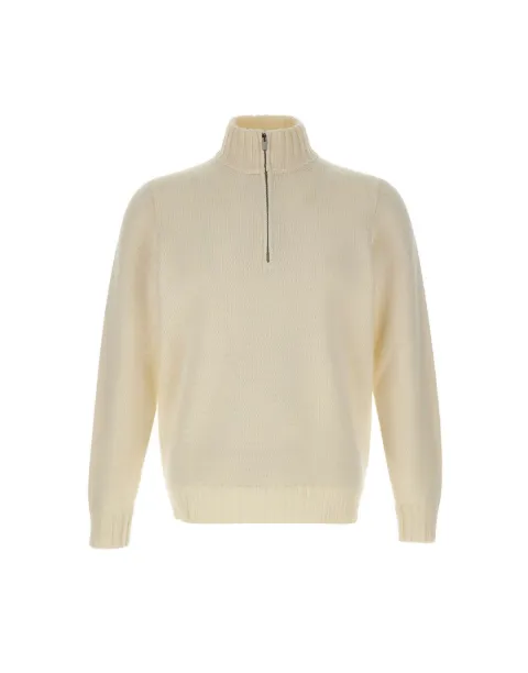 Filippo De Laurentiis half-zip merino-wool sweater