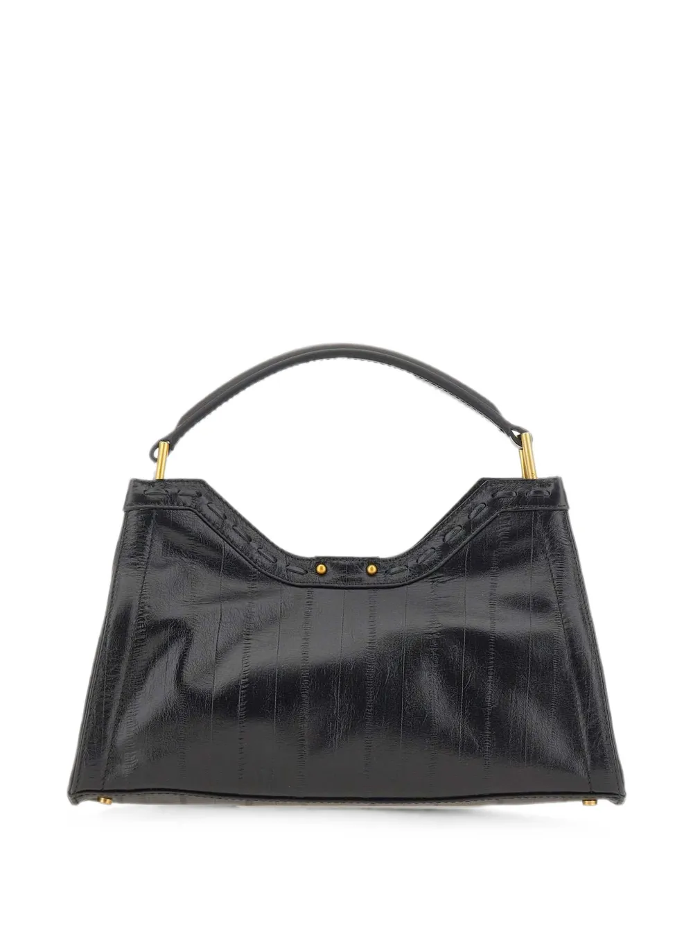 GIANNI CHIARINI Aurora eel-print shoulder bag - Schwarz