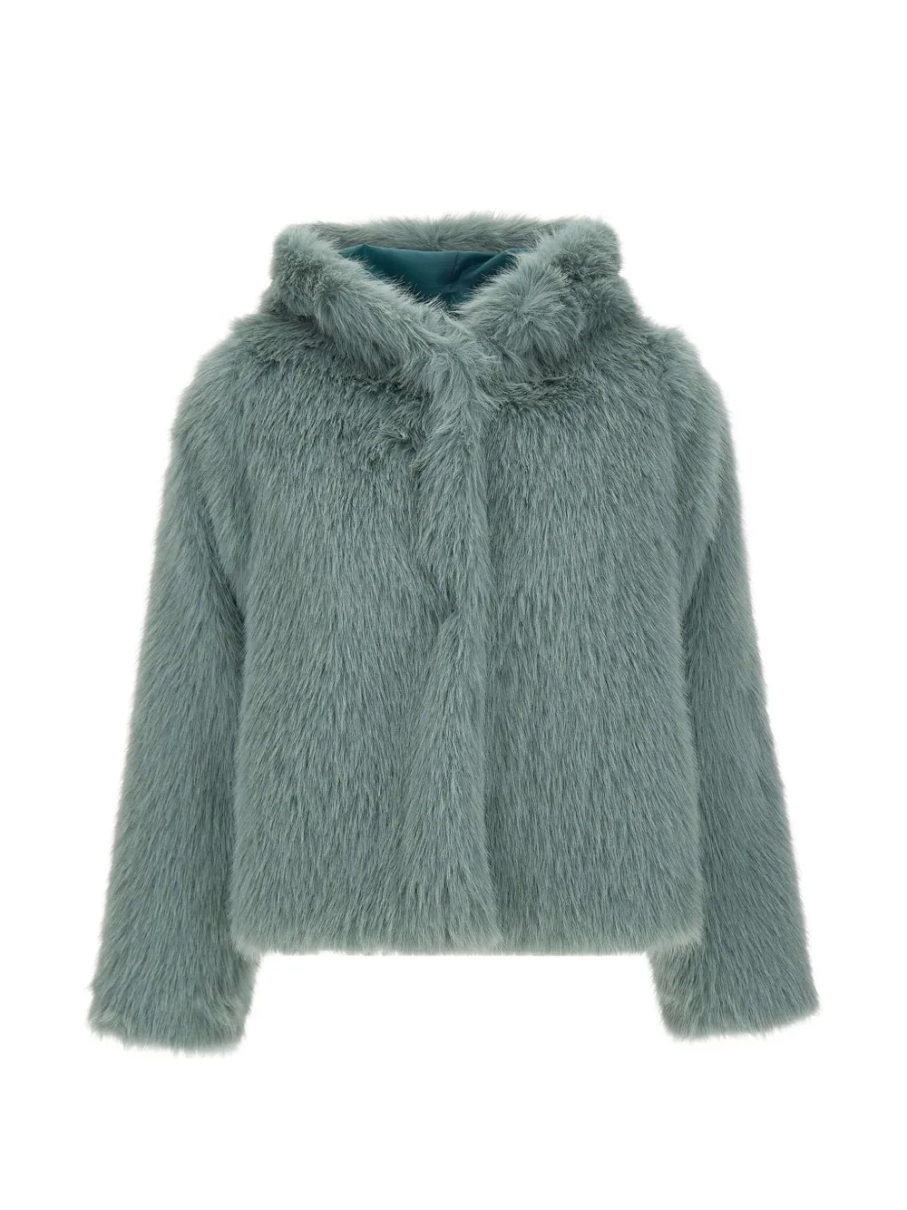 kaos hooded faux-fur jacket - Grün