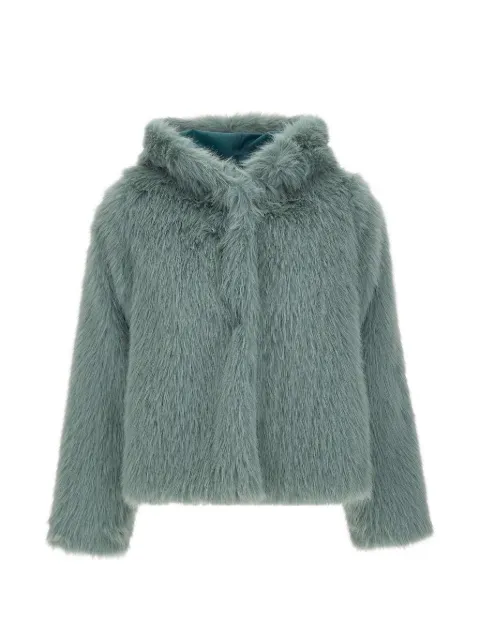 kaos hooded faux-fur jacket