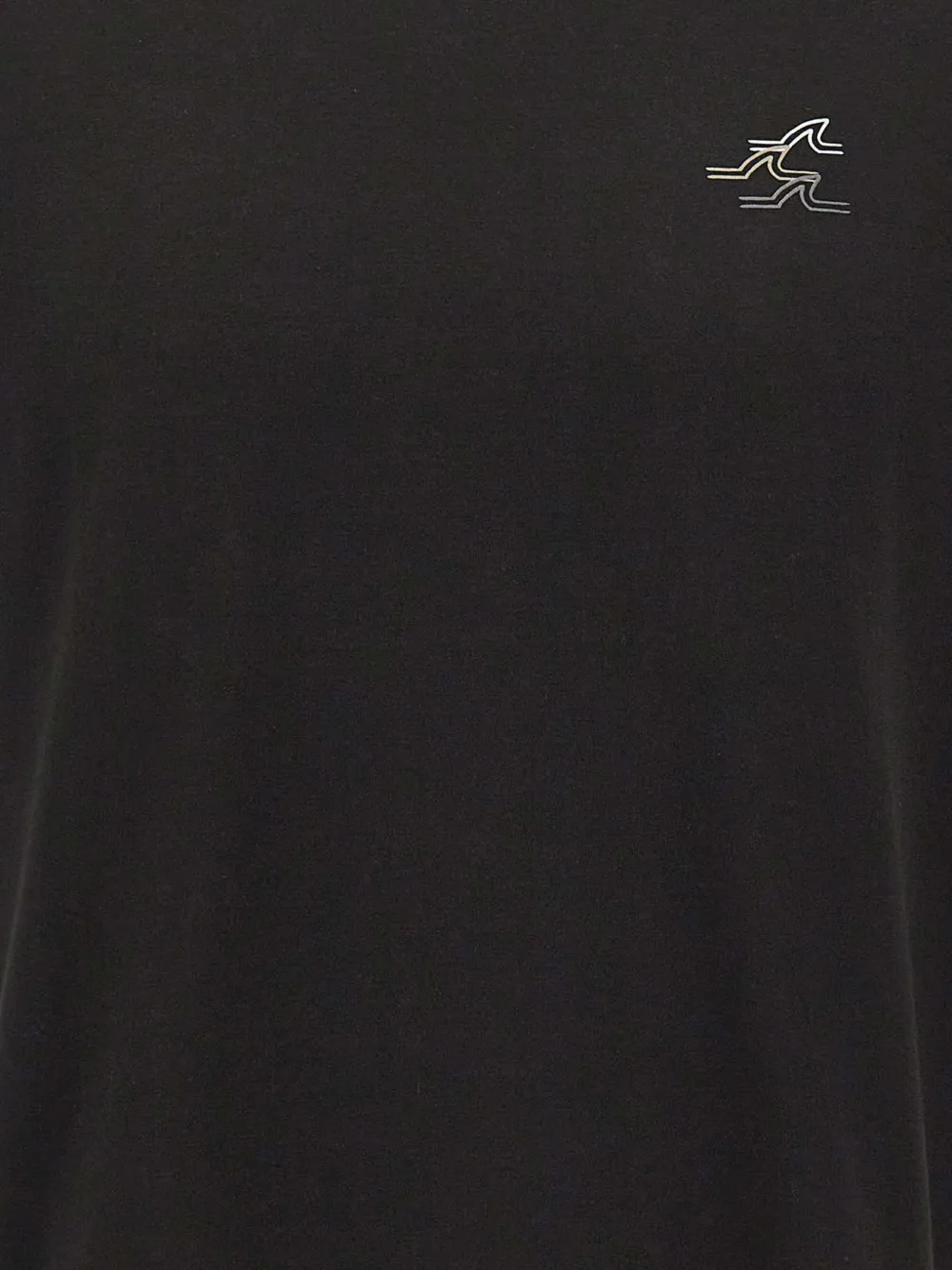 Paul & Shark Fin logo-print T-shirt Zwart