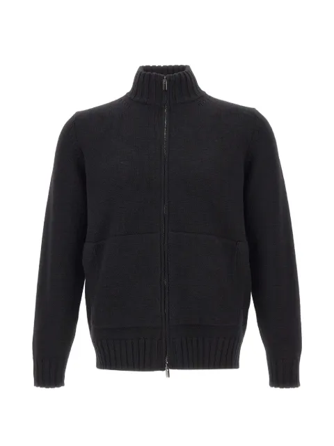 Filippo De Laurentiis zip-up merino-wool cardigan