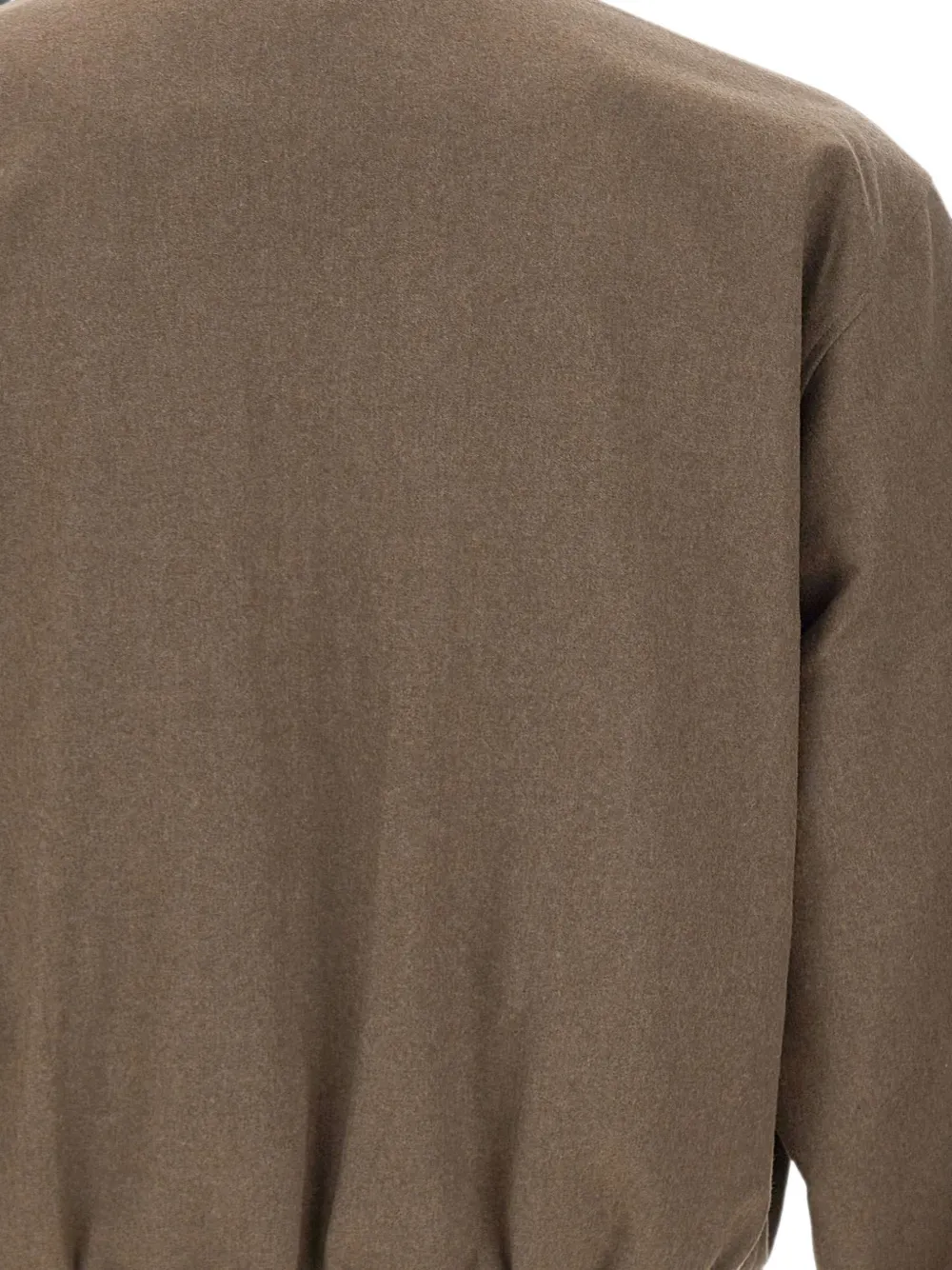 Drôle De Monsieur Elastisch jack met geborduurd logo Bruin