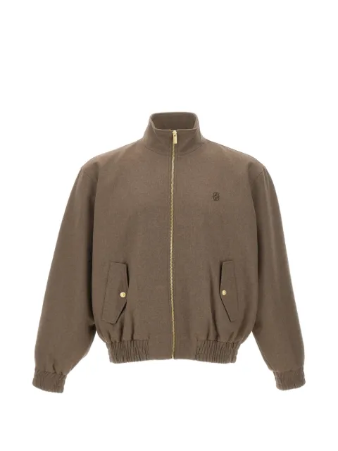Drôle De Monsieur logo-embroidered elasticated jacket