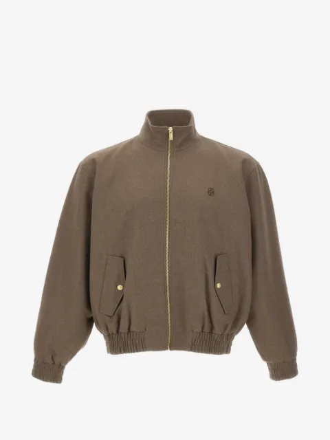Drôle De Monsieur logo-embroidered elasticated jacket