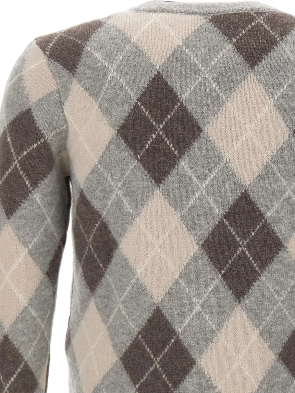 Eleventy Trui met argyle patroon Grijs