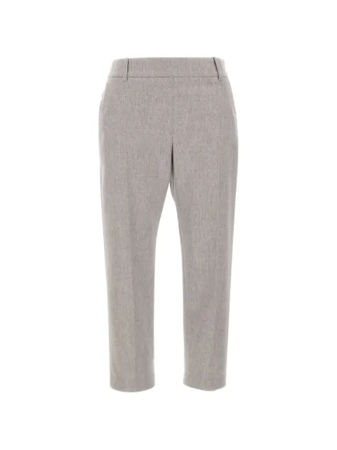 Eleventy pressed-crease trousers