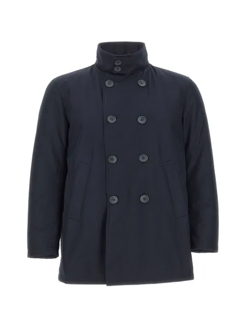 Herno double-breasted high-collar coat