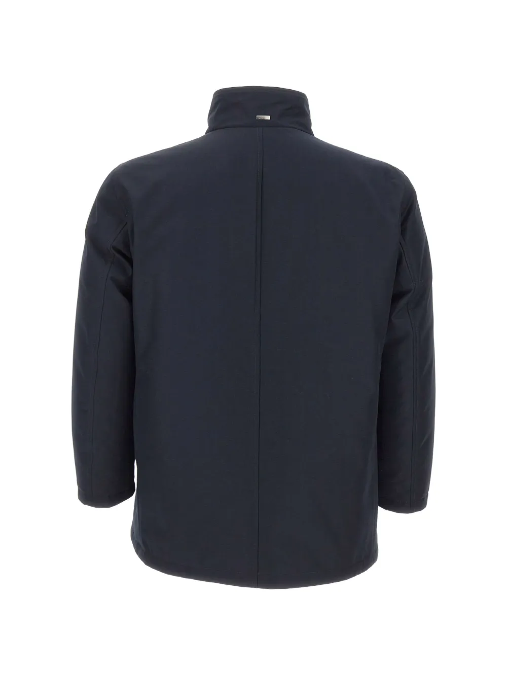 Herno double-breasted high-collar coat Blauw