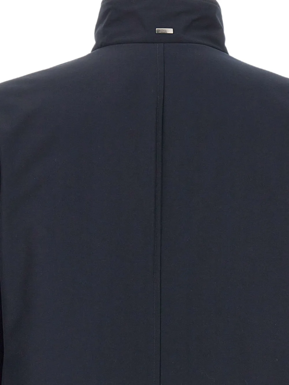 Herno double-breasted high-collar coat Blauw