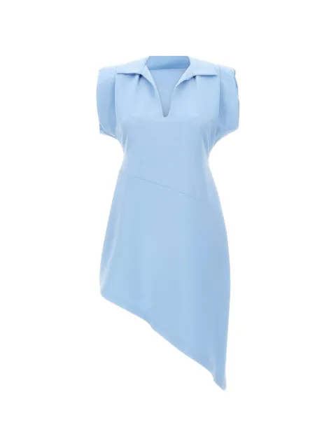 kaos asymmetric padded-shoulder dress