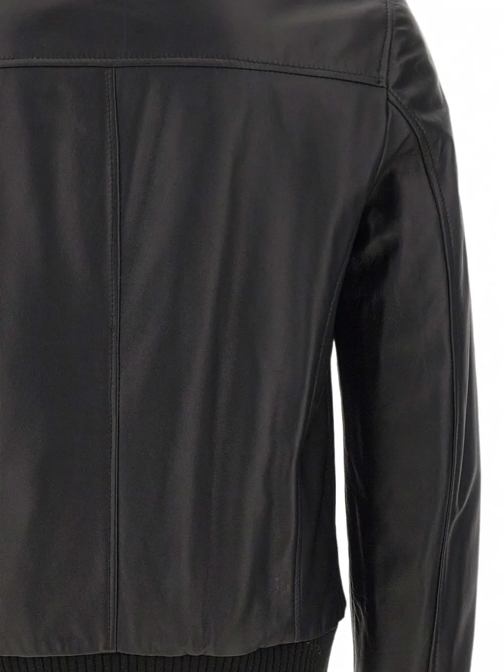 Barba Dakota leather jacket Zwart