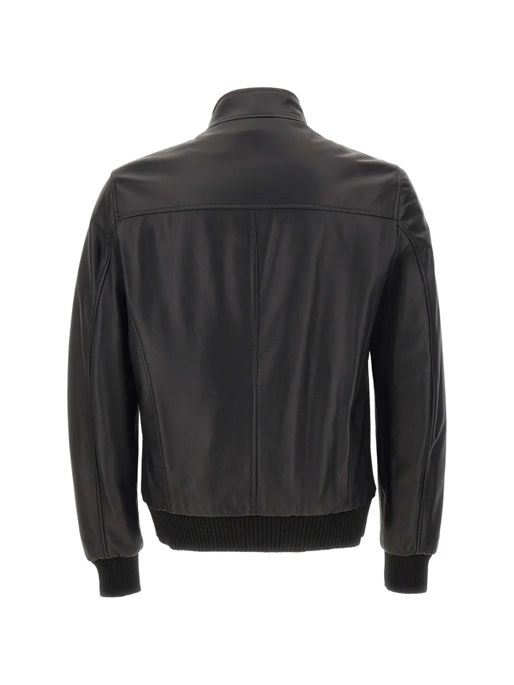 Barba Dakota leather jacket Zwart