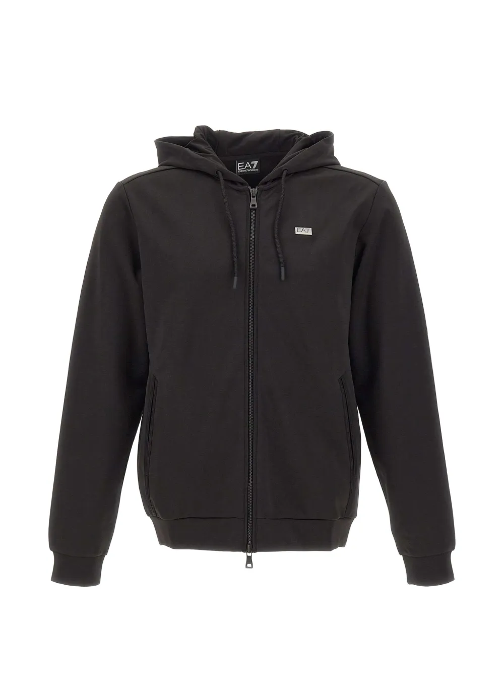 Ea7 Emporio Armani zip-up hoodie - Nero