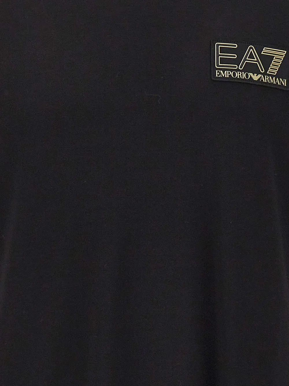 Ea7 Emporio Armani T-shirt met logopatch Zwart