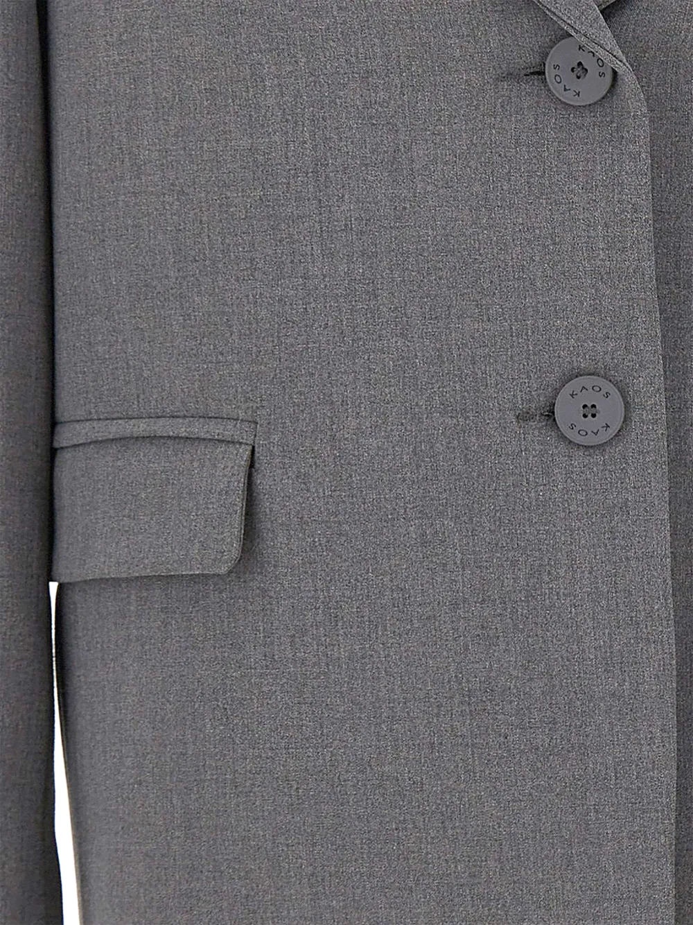 kaos Blazer met enkele rij knopen Grijs