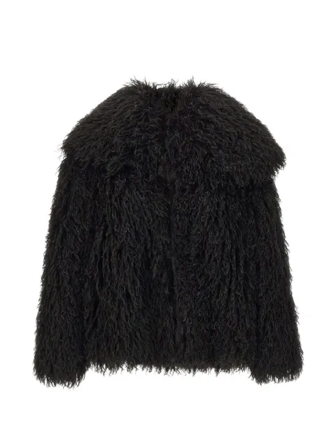 kaos faux-fur wide-collar jacket