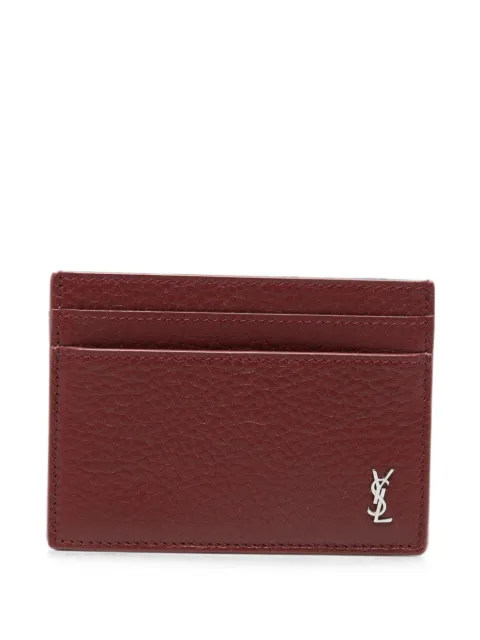 Saint Laurent Cassandre-plaque card holder