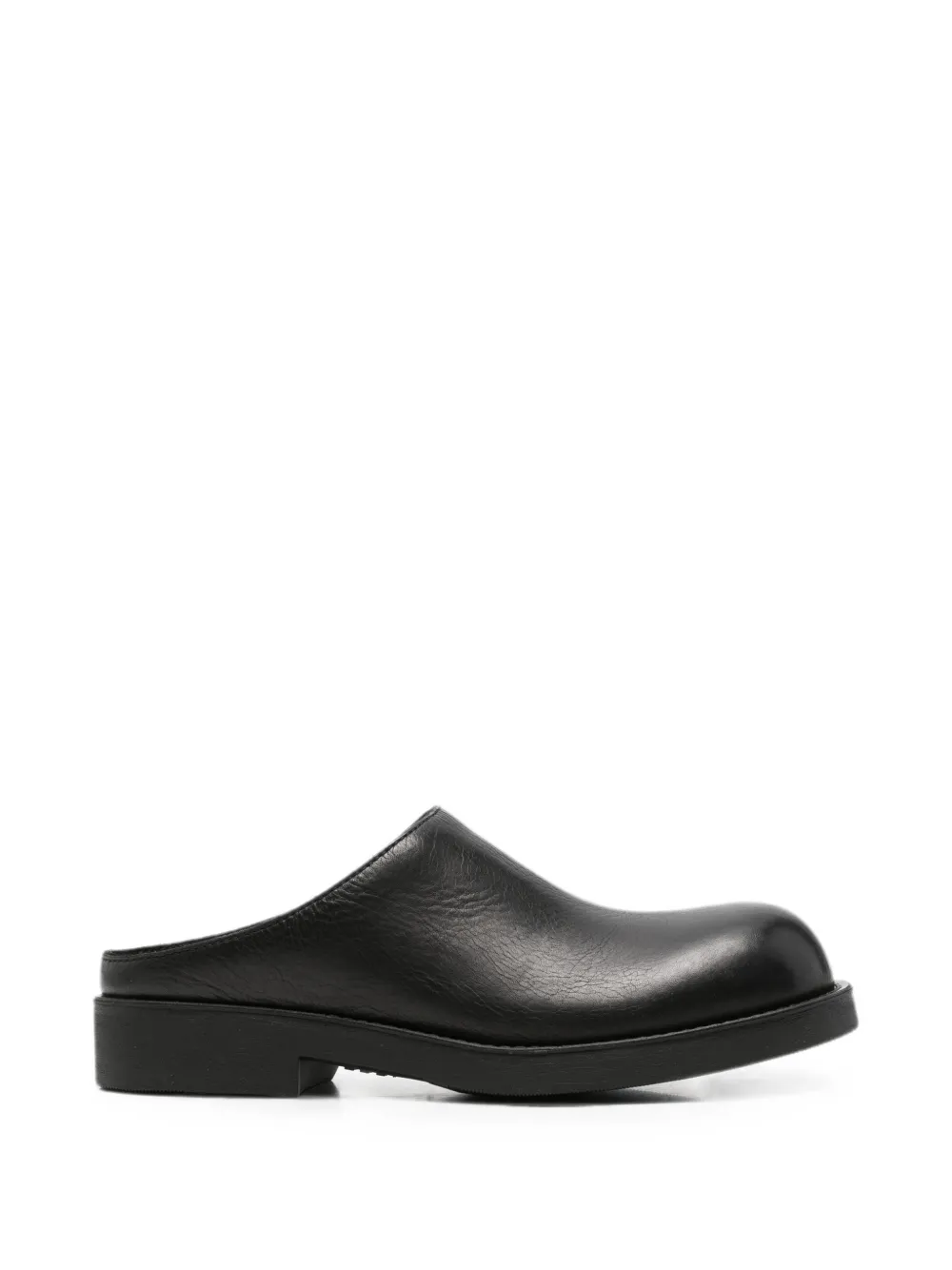 MM6 Maison Margiela Biker leather mules - Schwarz