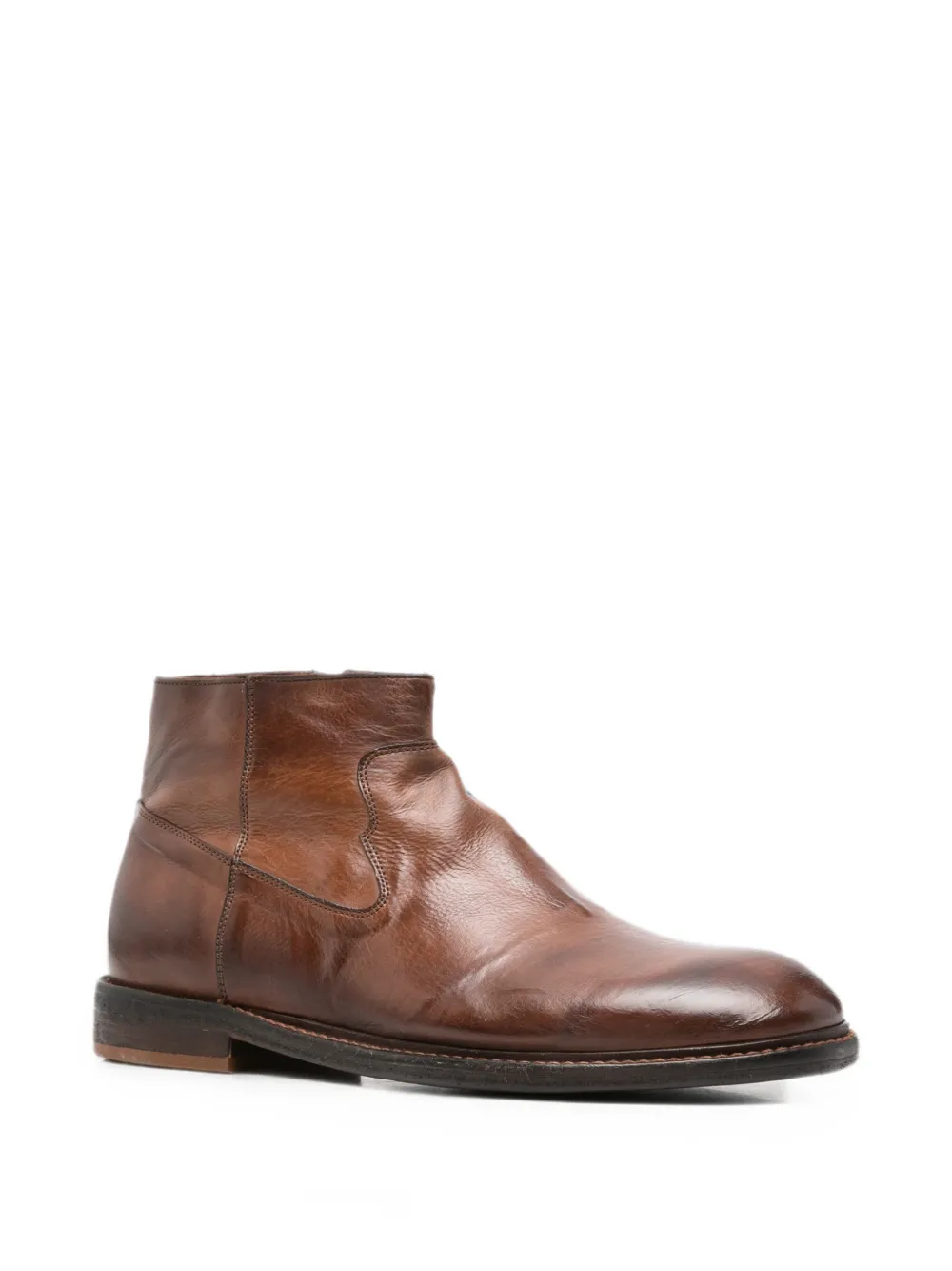 Moma side-zip leather ankle boots Bruin