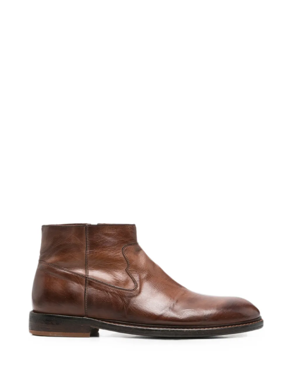 Moma side-zip leather ankle boots Bruin