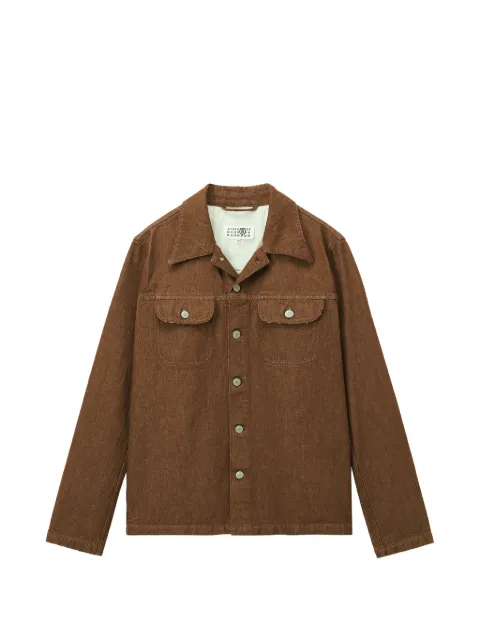 MM6 Maison Margiela contrast-stitch denim jacket