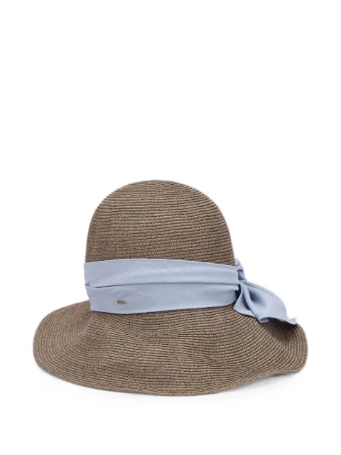 Ca4la bow-detail woven hat