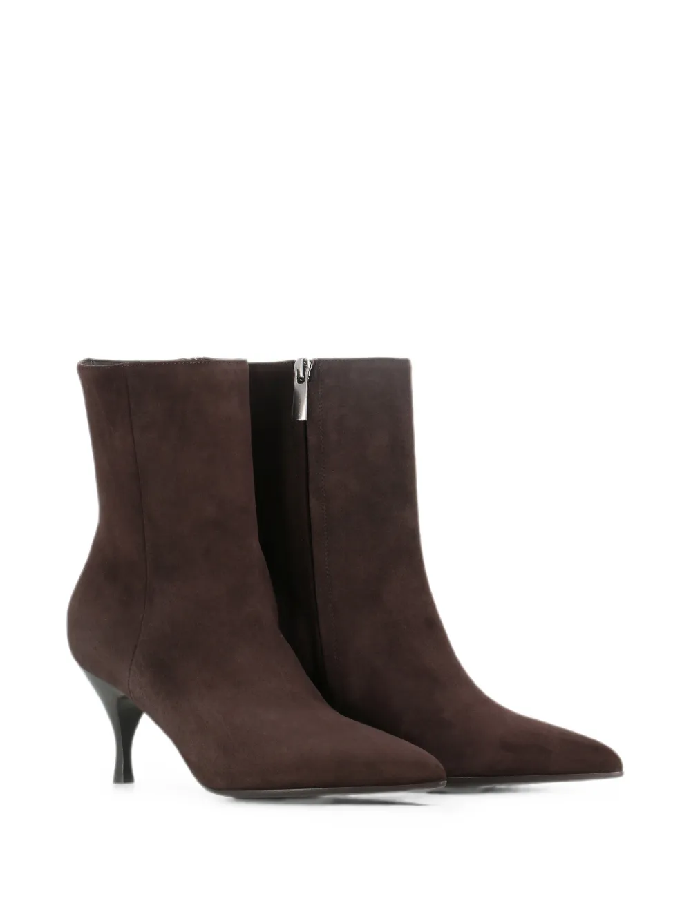 Sergio Levantesi pointed-toe suede ankle boots Bruin