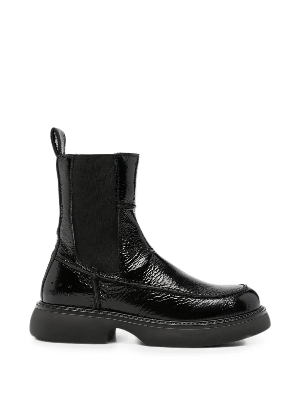 Copenhagen Studios patent-leather ankle boots Zwart