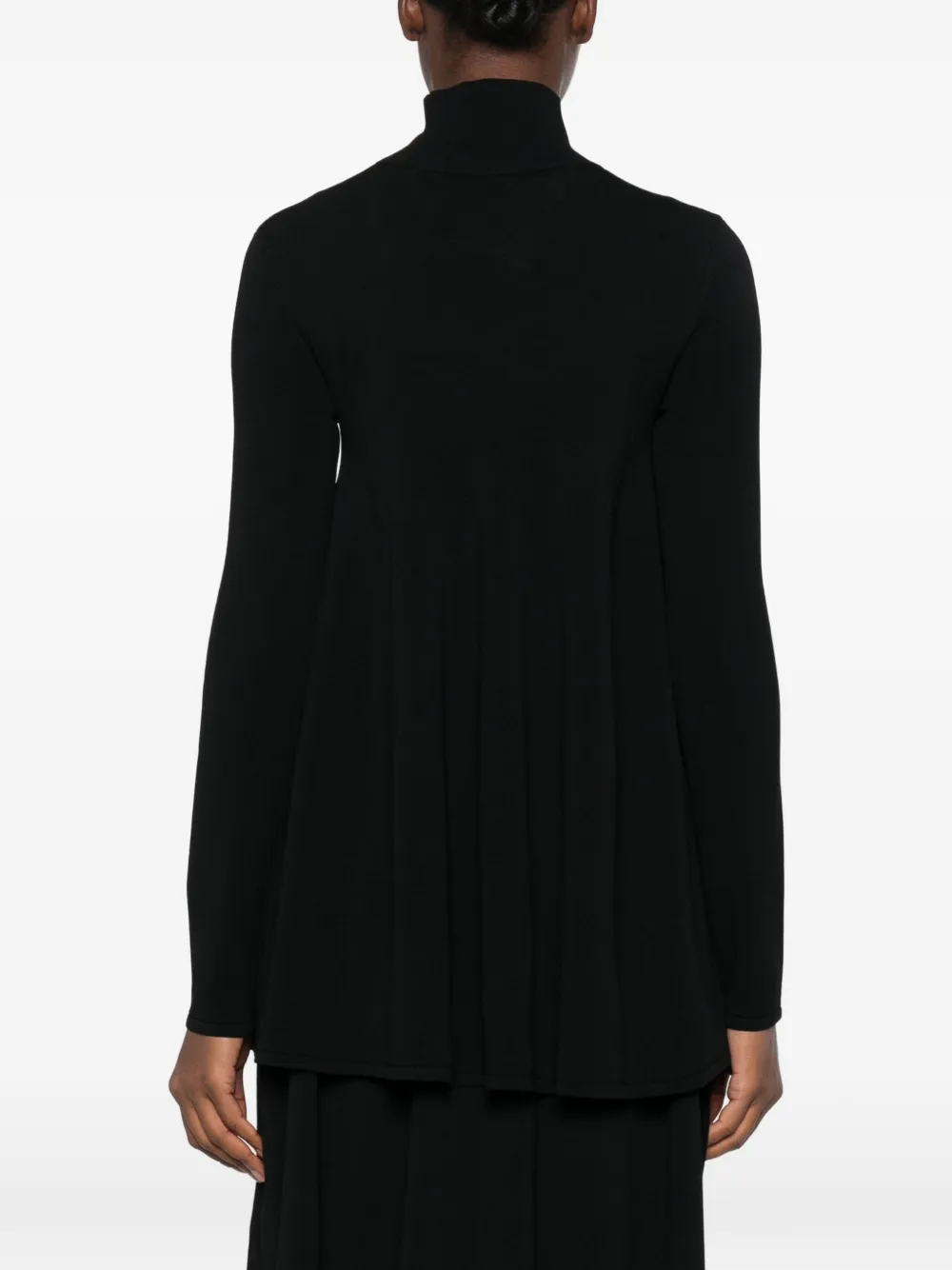 TOTEME Crêpe top met col Zwart