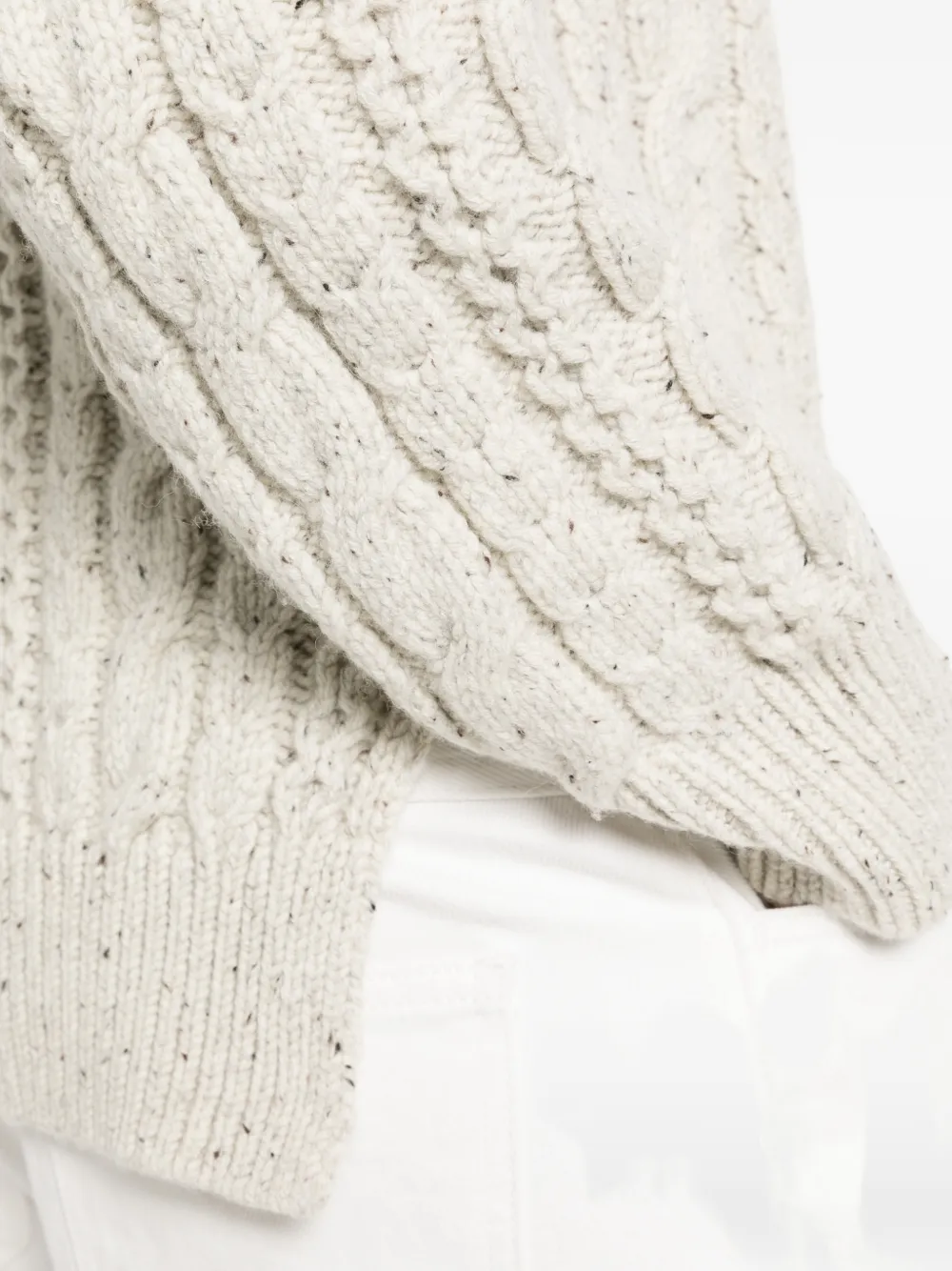 TOTEME Kabelgebreide coltrui Beige