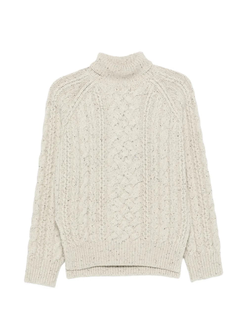 TOTEME cable-knit turtleneck sweater - Neutrals