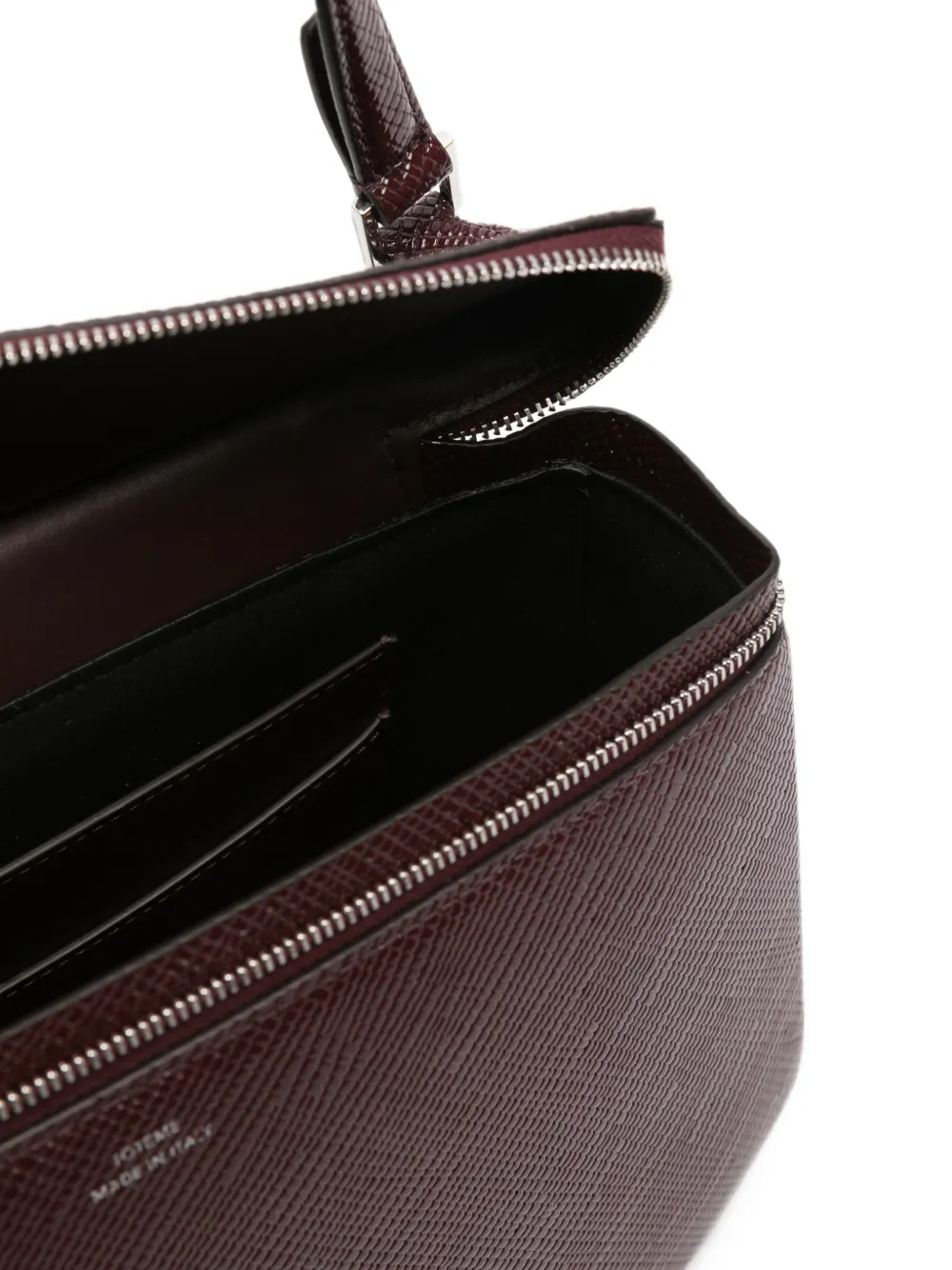 TOTEME Clip palmellato lakleren schoudertas Rood
