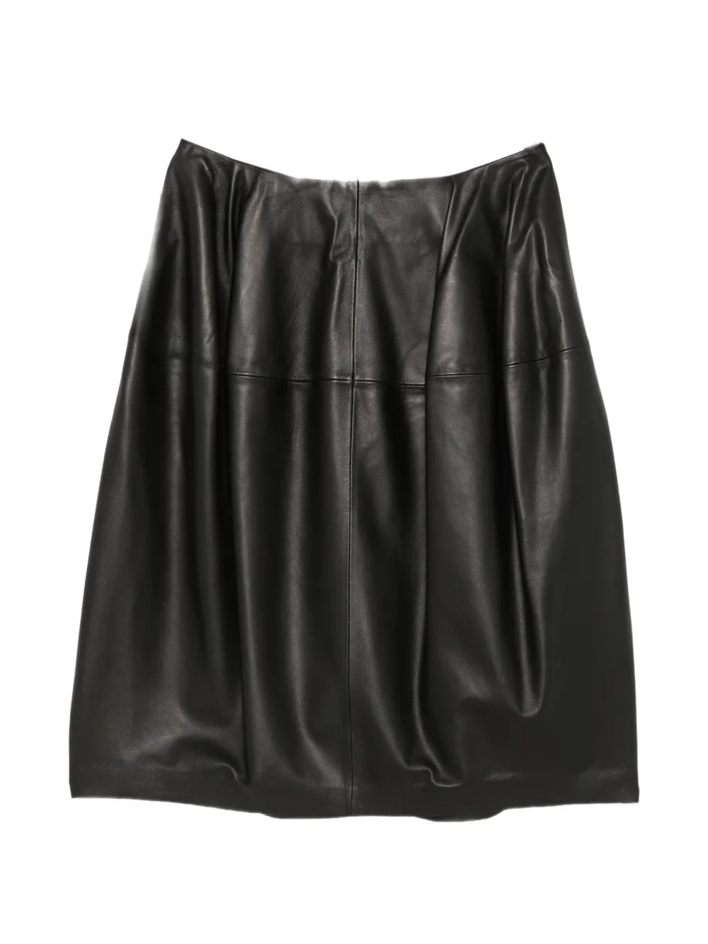 TOTEME sculptural leather skirt