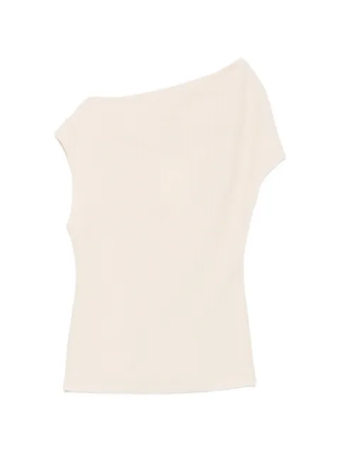 TOTEME one-shoulder textured top