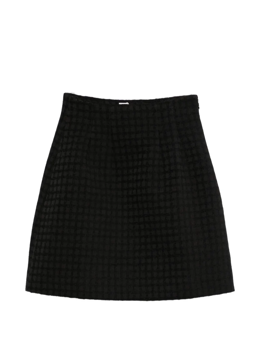 TOTEME jupe courte à motif natté - Noir TOTEME jupe courte à motif natté - Noir