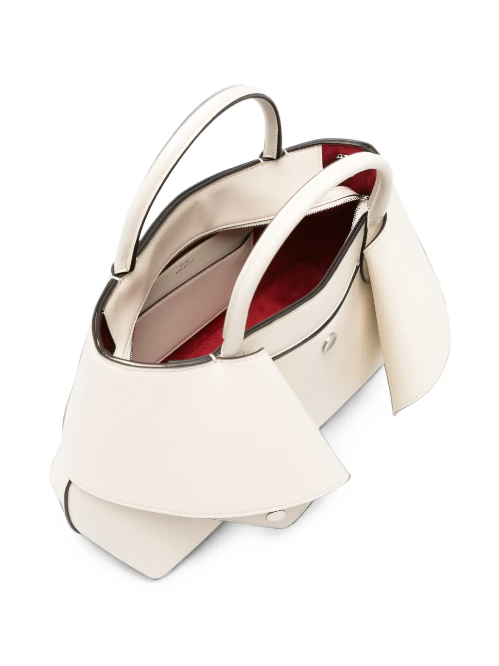 TOTEME Mercer leren shopper Beige