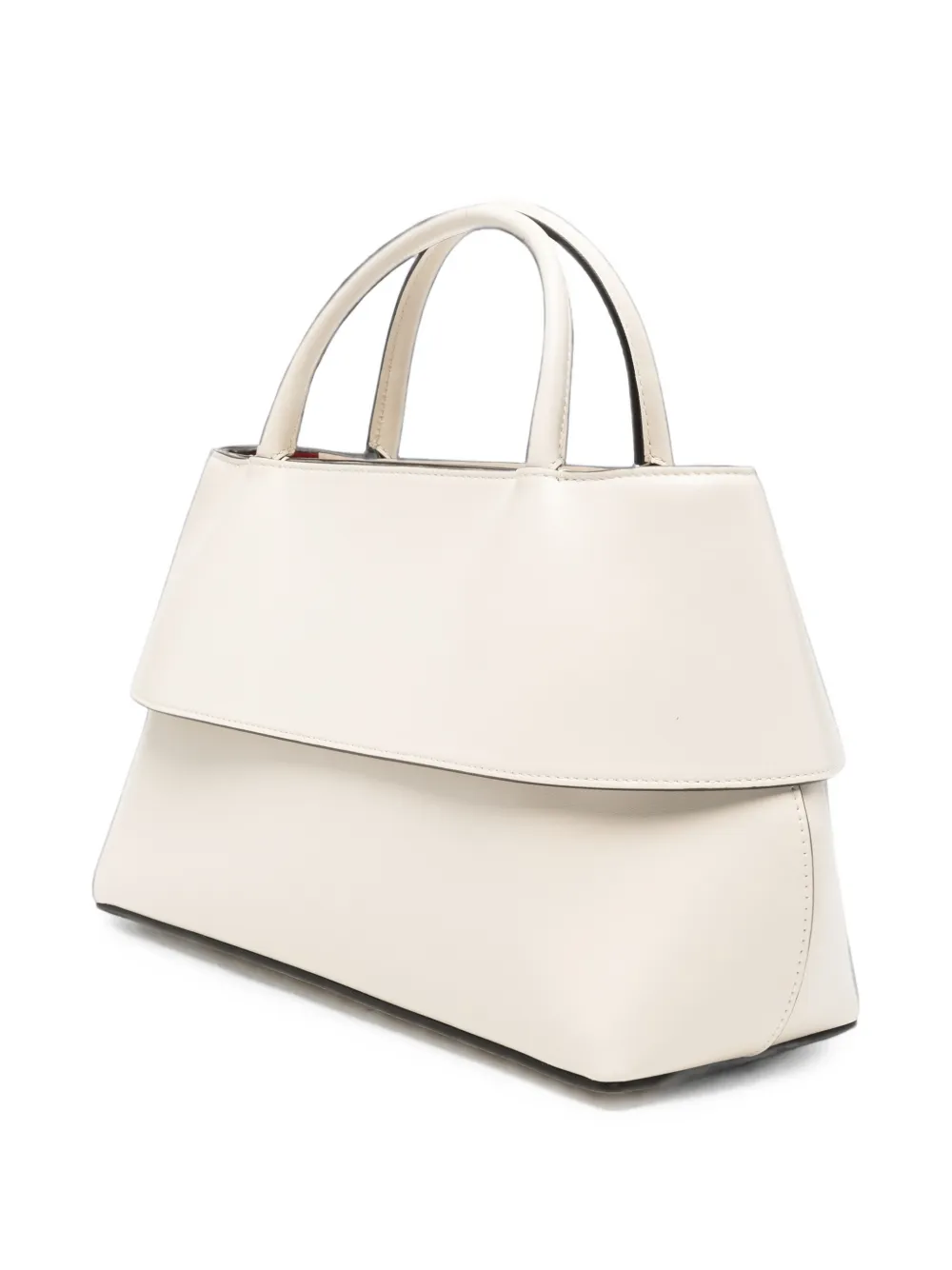 TOTEME Mercer leren shopper Beige