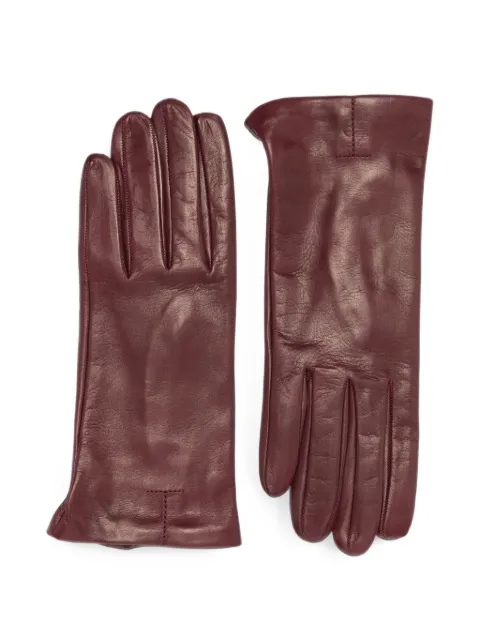 TOTEME T-stitch leather gloves