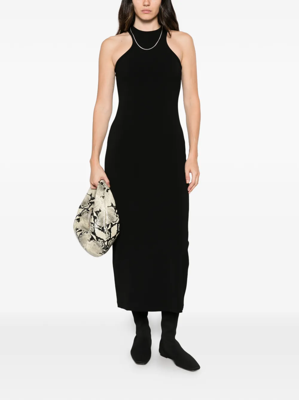 TOTEME Deep Curve midi-jurk Zwart