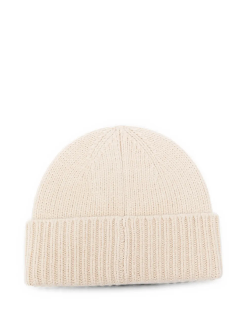 TOTEME ribbed-knit beanie hat Beige
