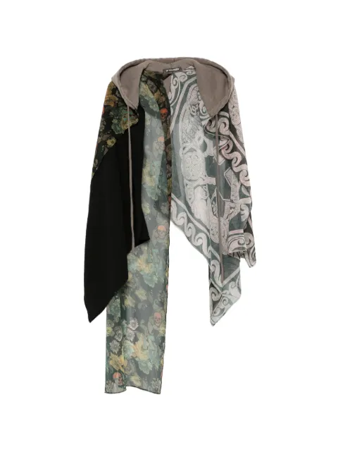 Ottolinger fular con capucha y estampado floral