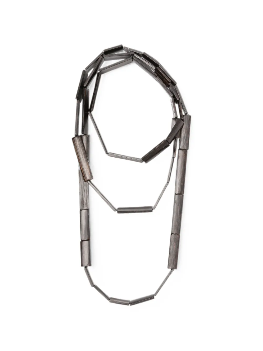 Monies geometric-bead necklace - Braun