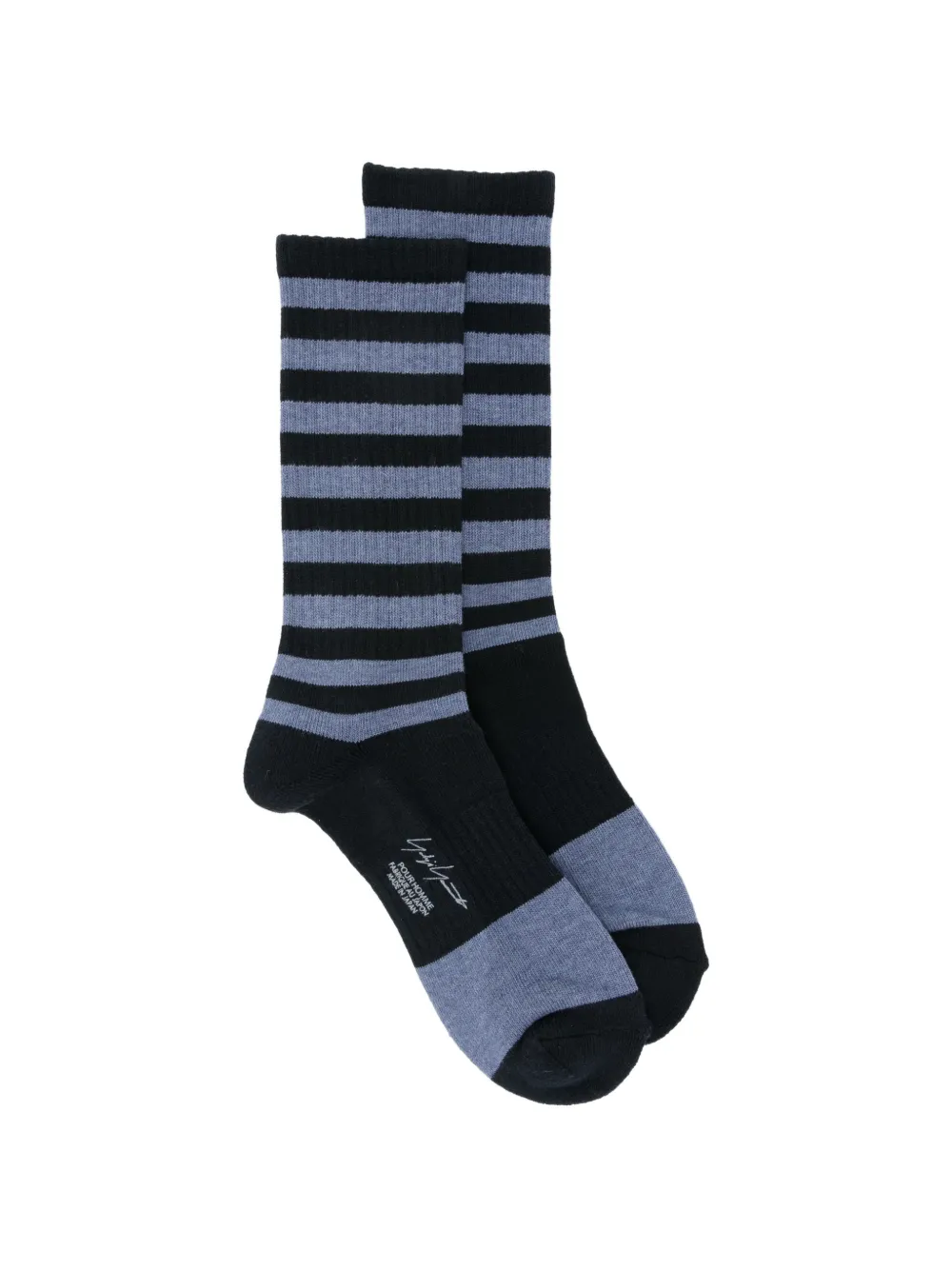 Yohji Yamamoto striped socks - Blau