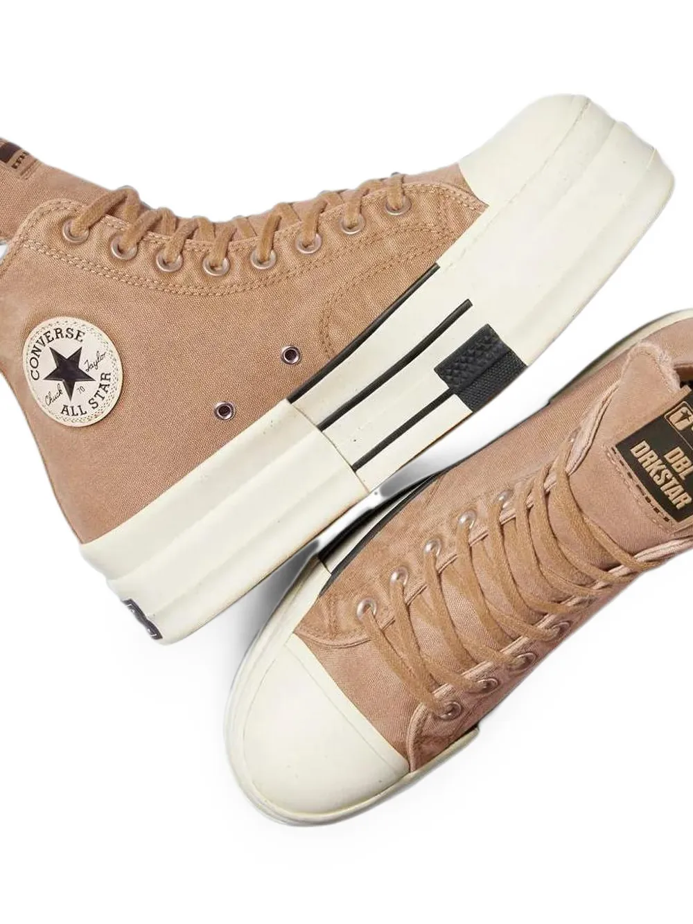 Converse x DRKSHDW DBL DRKSTR OVERDYE Chuck 70 high-top sneakers Beige