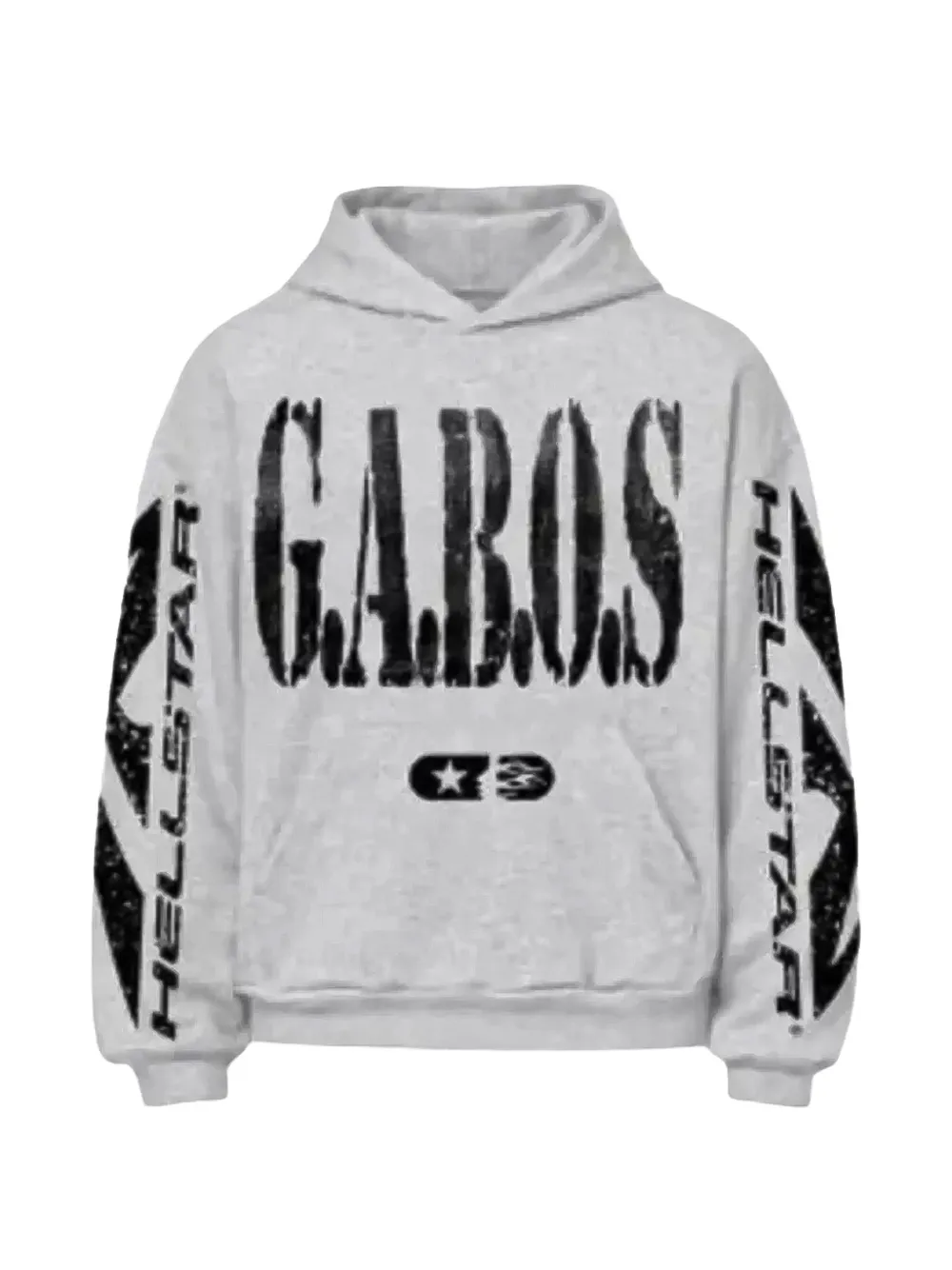 HELLSTAR G.A.B.O.S. graphic-print hoodie - Grey